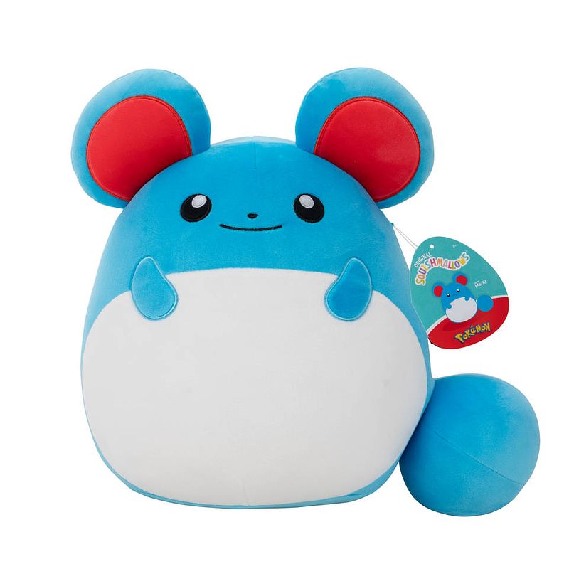 Foto van Squishmallows pokémon knuffel marill - 25 cm