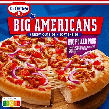 Foto van Dr. oetker big americans pizza bbq pulled pork 420g bij jumbo