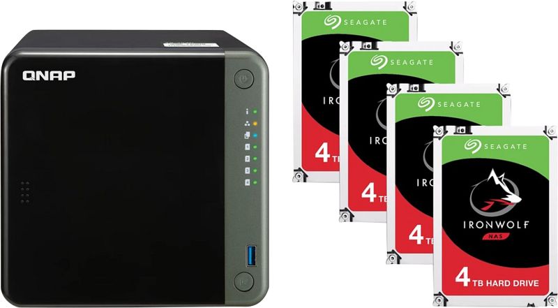 Foto van Qnap ts-453d-8g + 16tb (4x4tb)