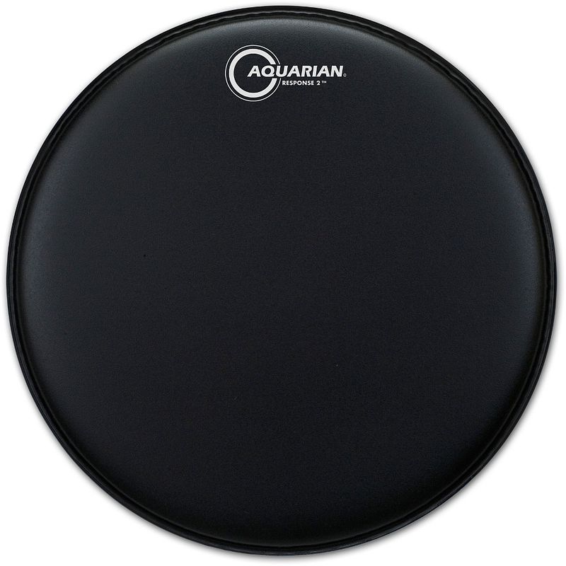 Foto van Aquarian response 2 texture coated black 16 inch drumvel