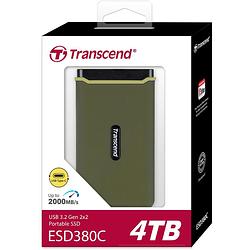 Foto van Transcend esd380c externe ssd schijf usb 3.2 gen 2 type c 4tb