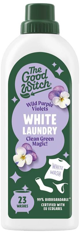 Foto van The good witch wild purple violets white laundry