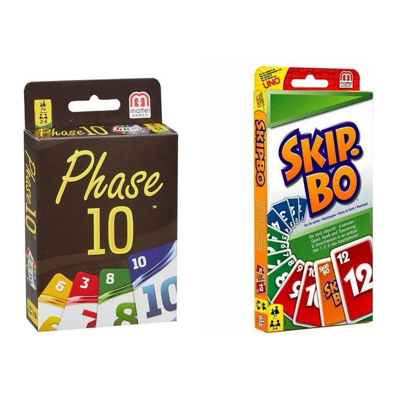 Foto van Spellenbundel - 2 stuks - phase 10 & skip-bo