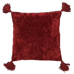 Foto van Dutch decor nino - kussenhoes van katoen 45x45 cm merlot - rood - rood