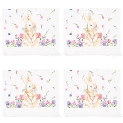 Foto van Haes deco - gastendoek / handdoek - 40x66 cm - 100% katoen - happy bunny