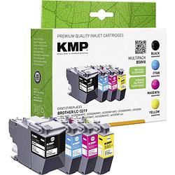 Foto van Kmp inkt combipack vervangt brother lc-3219xl compatibel zwart, cyaan, magenta, geel b58vx 1537,4005