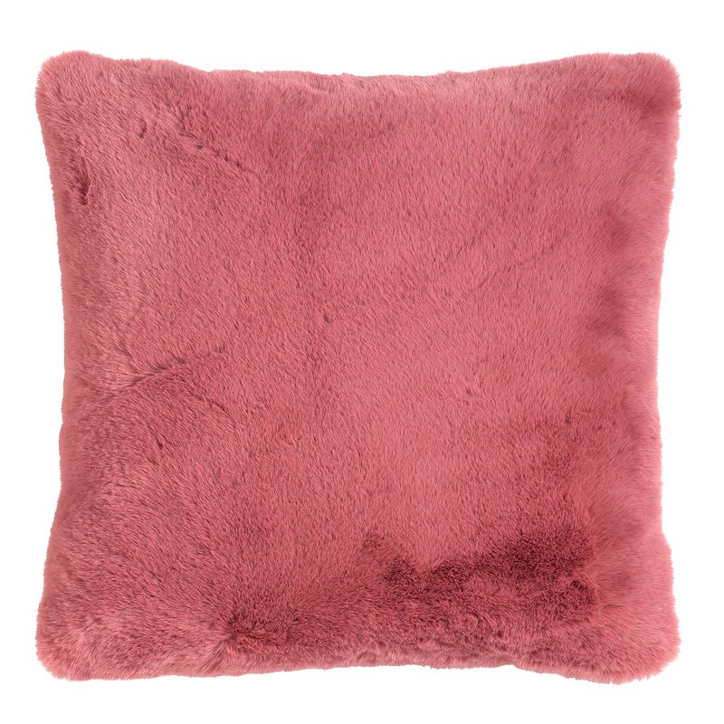 Foto van Dutch decor zaya - sierkussen unikleur 45x45 cm dusty rose - roze - roze