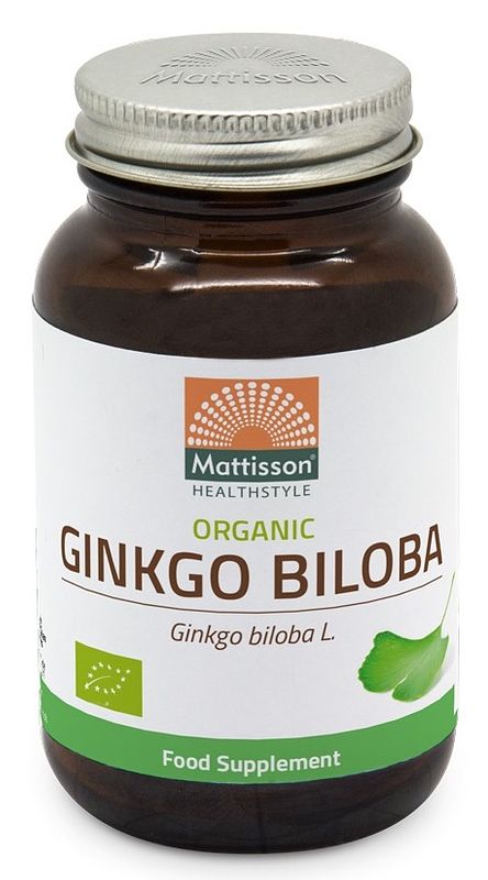 Foto van Mattisson healthstyle biologische ginkgo biloba capsules