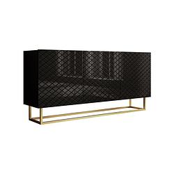 Foto van Meubella dressoir laventi - zwart - 160 cm