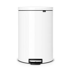 Foto van Brabantia flatback+ pedaalemmer 40 liter met kunststof binnenemmer - white