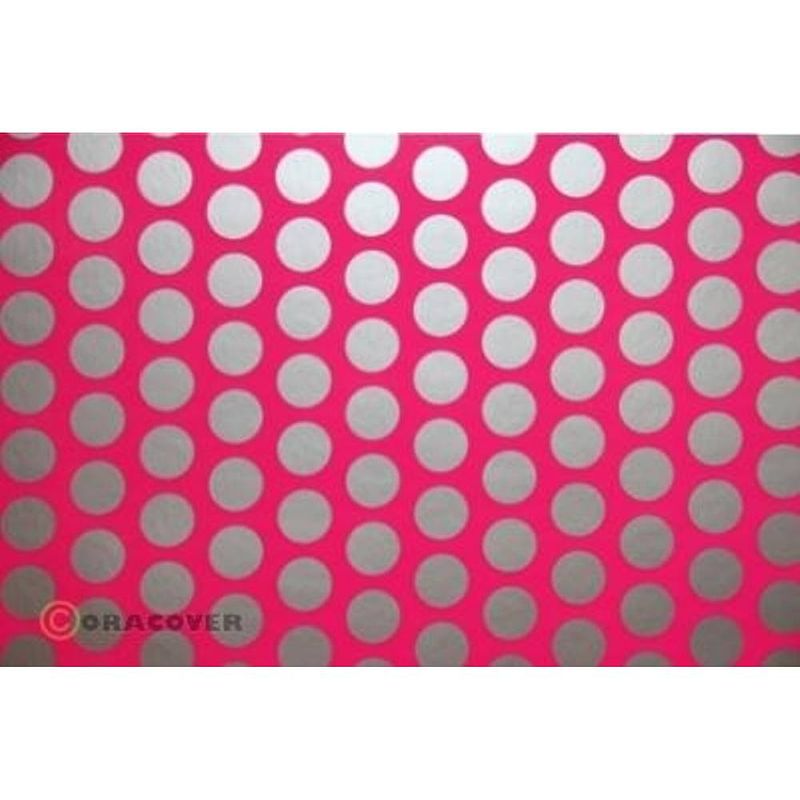 Foto van Oracover 92-014-091-002 plotterfolie easyplot fun 1 (l x b) 2 m x 20 cm neon-roze-zilver (fluorescerend)