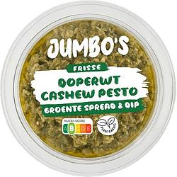 Foto van Jumbo'ss frisse doperwt cashew pesto groente spread & dip 150 g