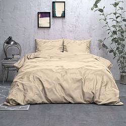 Foto van Sleeptime elegance satijn geweven uni - creme dekbedovertrek lits-jumeaux (240 x 220 cm + 2 kussenslopen) dekbedovertrek
