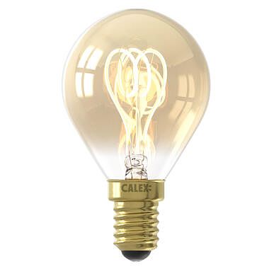 Foto van Calex led-kogellamp 3 - goudkleur - e14 - leen bakker