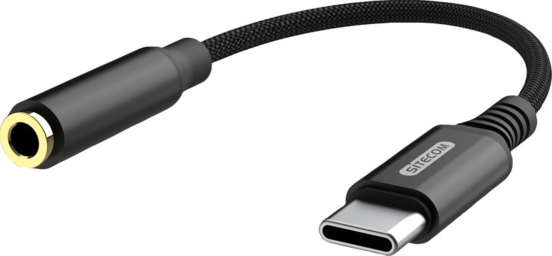 Foto van Sitecom usb-c naar 3,5 mm jack adapter