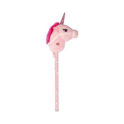 Foto van Niceey stokpaard - stokunicorn - met geluid - 80x15 cm - roze