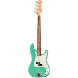 Foto van Fender player precision bass pf seafoam green elektrische basgitaar