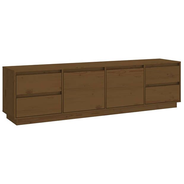 Foto van Vidaxl tv-meubel 176x37x47,5 cm massief grenenhout honingbruin