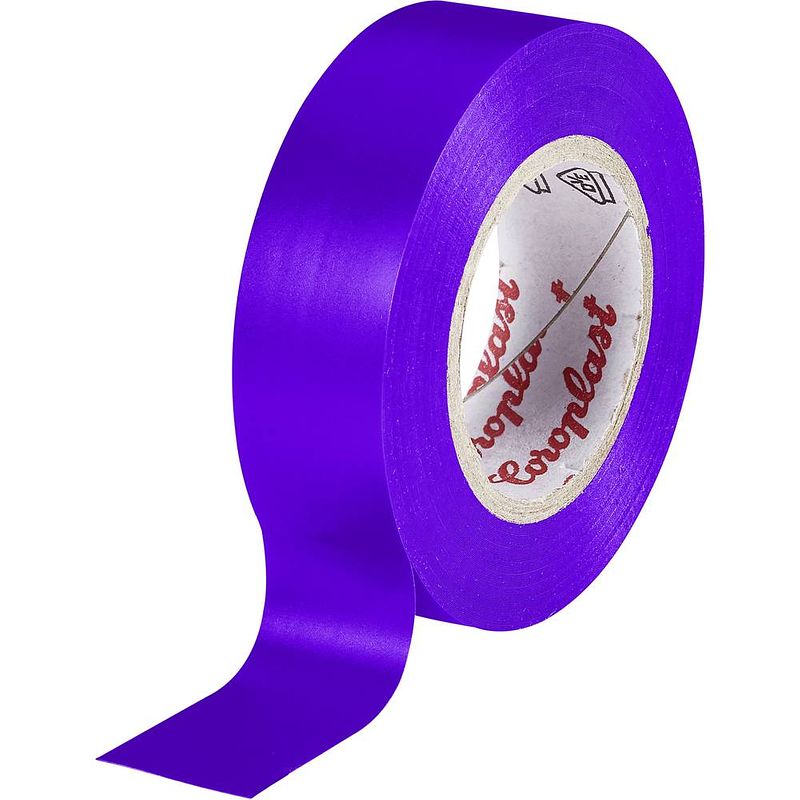 Foto van Coroplast 302 302-10-vt isolatietape violet (l x b) 10 m x 15 mm 1 stuk(s)