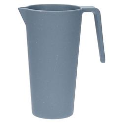 Foto van Schenkkan/waterkan - blauw - 1500 ml - melamine - d10 x h21 cm - schenkkannen