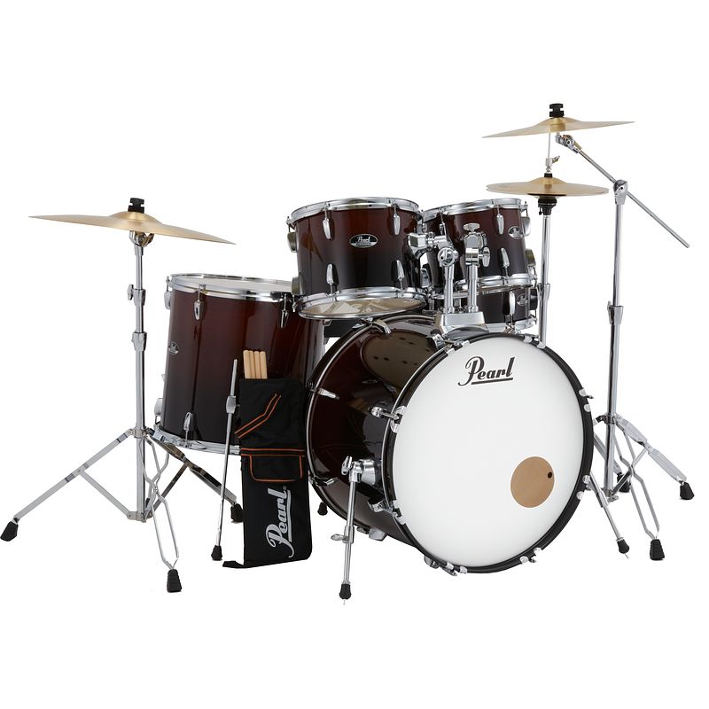 Foto van Pearl rs525sbc/c757 limited roadshow drumstel met bekkenset garnet fade