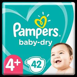 Foto van Pampers baby-dry maat 4+, 42 luiers