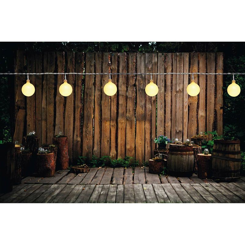 Foto van Cbd partyverlichting - 50 led - ã¸2.5 cm - mat wit - 10m