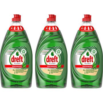 Foto van Dreft platinum quickwash original vloeibaar afwasmiddel 3 x 430ml bij jumbo