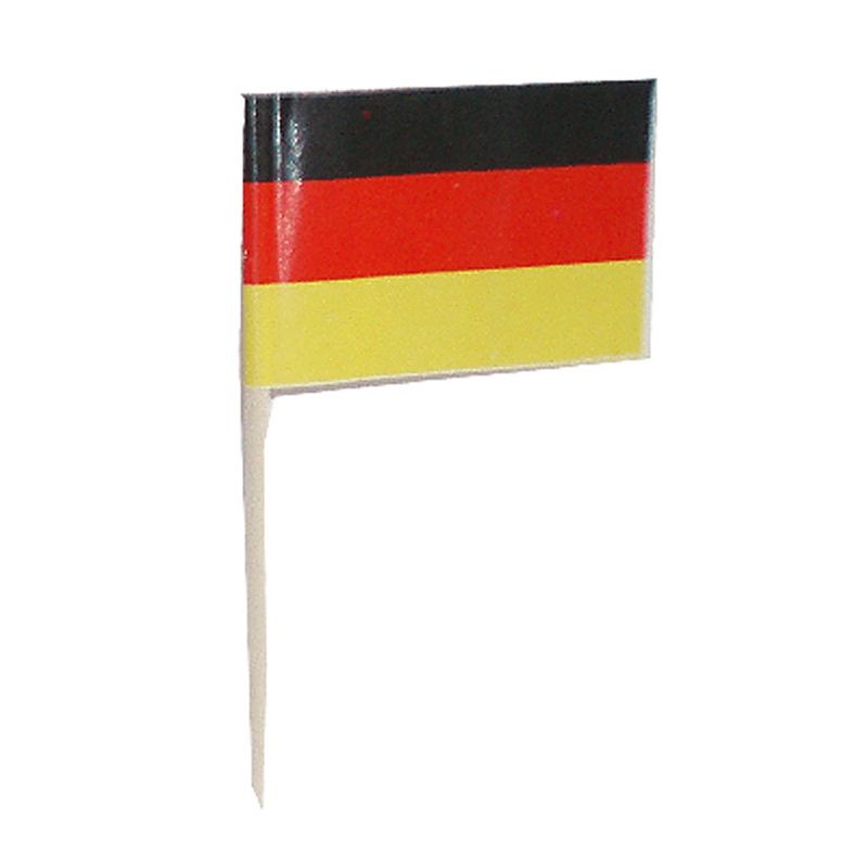 Foto van Duitsland vlaggetjes prikkers 100x stuks - cocktailprikkers