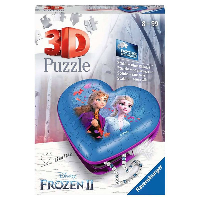 Foto van Ravensburger 3d puzzel frozen ll hart