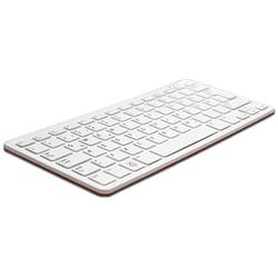 Foto van Raspberry pi® rpi-keyb (us)-red/white toetsenbord usb qwerty, us-engels wit, rood usb-hub