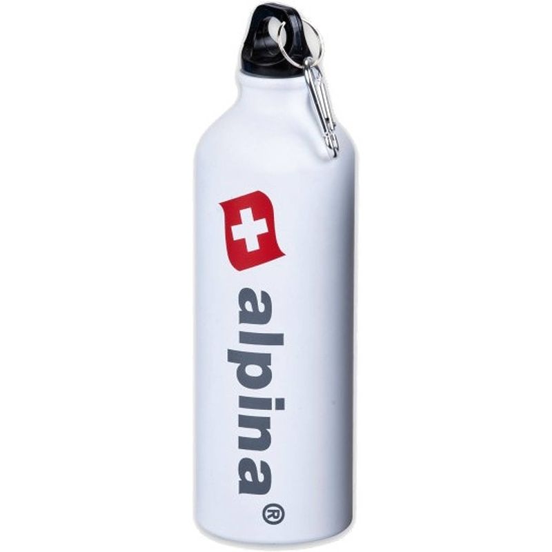 Foto van Alpina drinkfles 750 ml aluminium wit