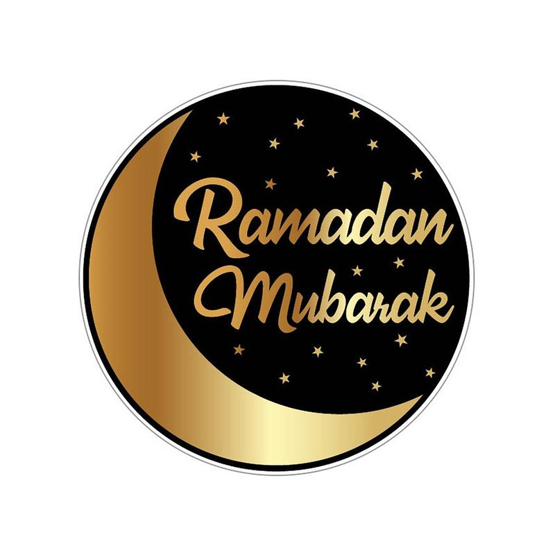 Foto van 75x ramadan mubarak glazen onderzetters / onderleggers - bierfiltjes