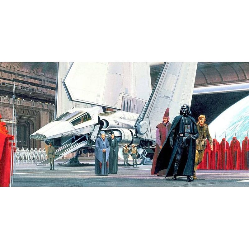 Foto van Komar star wars classic rmq death star shuttle dock vlies fotobehang 500x250cm 10-banen