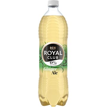 Foto van Royal club ginger ale 0% suiker fles 1l bij jumbo