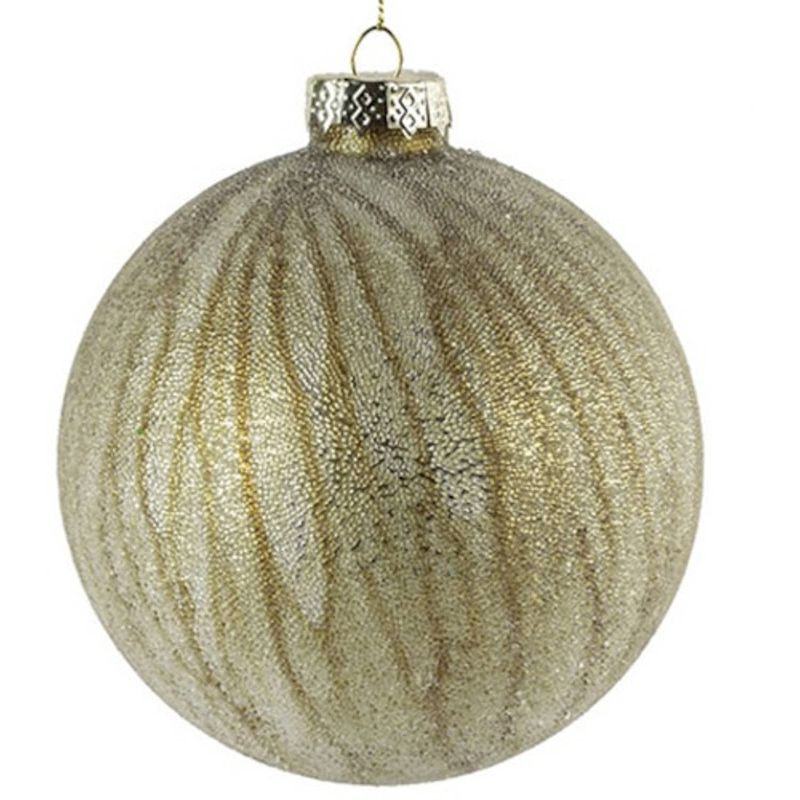 Foto van Non-branded kerstbal milly 8 cm glas goud