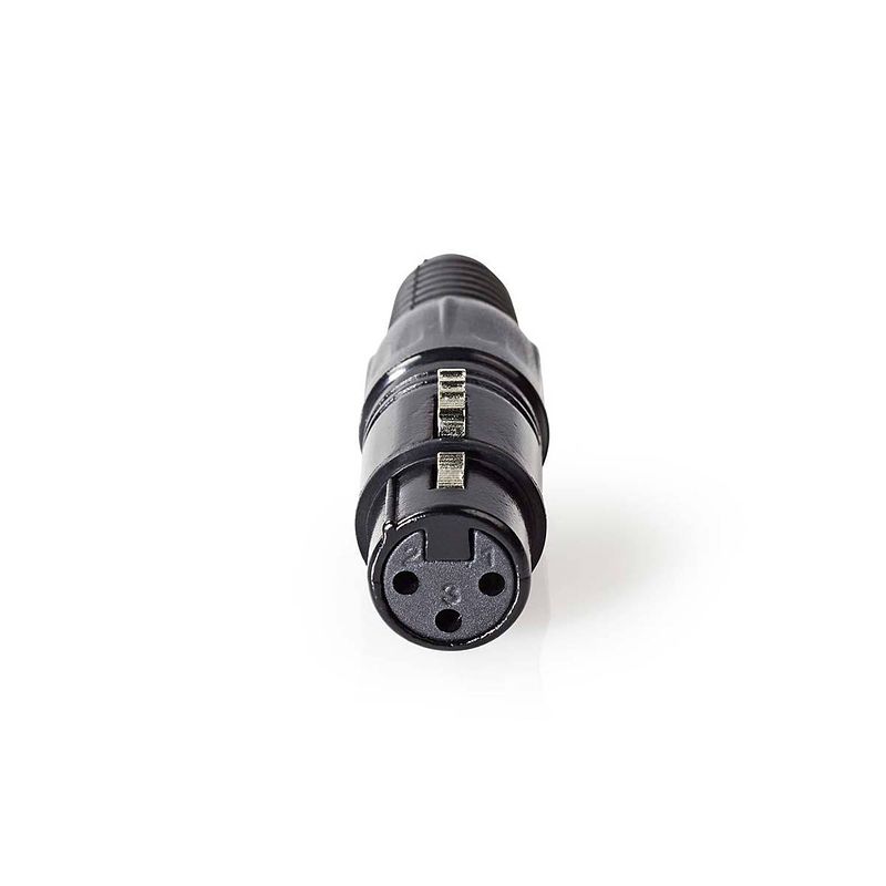 Foto van Nedis xlr-connector - cotp15902bk - zwart