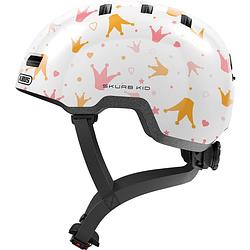 Foto van Abus helm skurb kid white crowns m 50-55cm