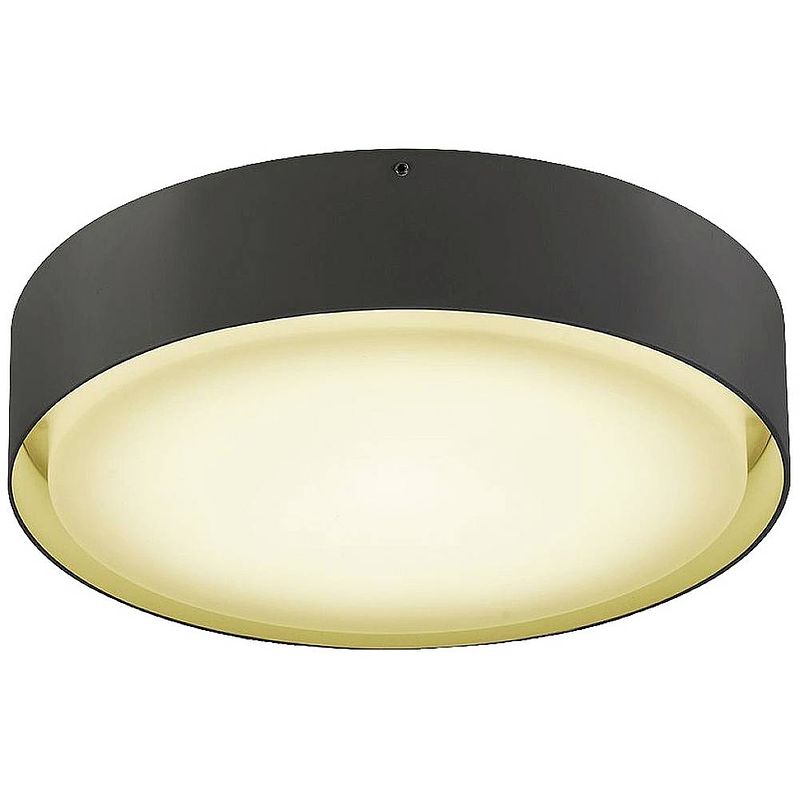 Foto van Slv 1001856 lipa led-plafondlamp led vast ingebouwd 24 w antraciet