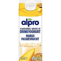 Foto van Drinkyoghurt, protein en kwark | alpro plantaardige variatie op drinkyoghurt mangopassievrucht gekoeld 750ml aanbieding bij jumbo