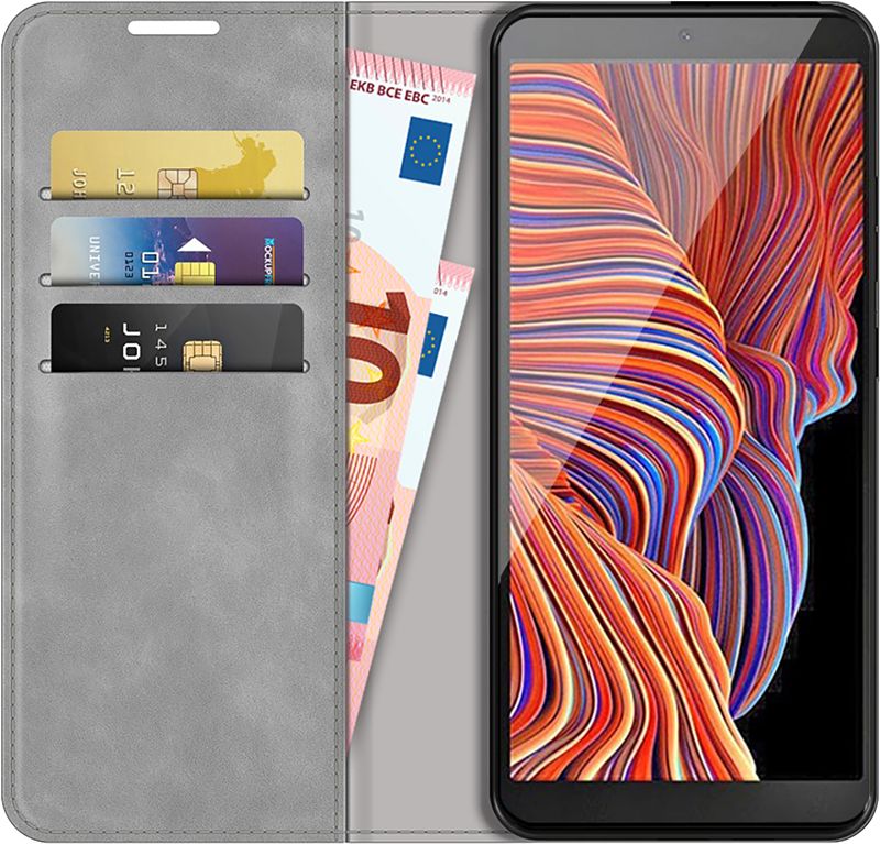 Foto van Just in case wallet magnetic samsung galaxy xcover 5 book case grijs