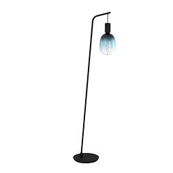 Foto van Eglo cranley vloerlamp - e27 - 170 cm - zwart