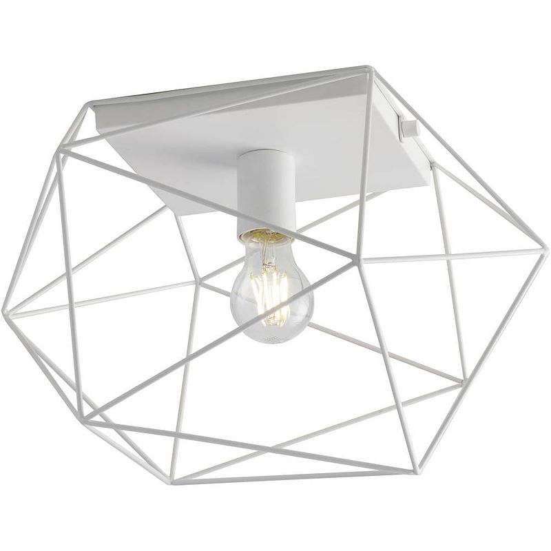 Foto van Eco-light i-abraxas-pl1 bco abraxas plafondlamp e27 60 w wit