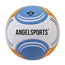 Foto van Angel sports soft touch beachvoetbal maat 5 blauw/oranje