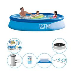 Foto van Intex easy set rond 366x76 cm - zwembad combinatie deal