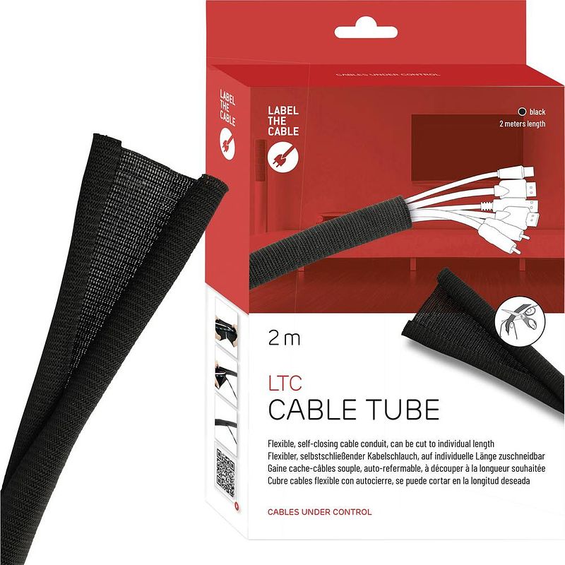 Foto van Label the cable ltc 5110 19 inch kabelslang zwart
