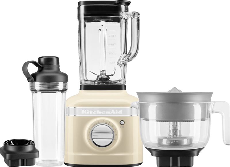 Foto van Kitchenaid artisan k400 5ksb4026eac amandelwit + citruspers en mengbeker