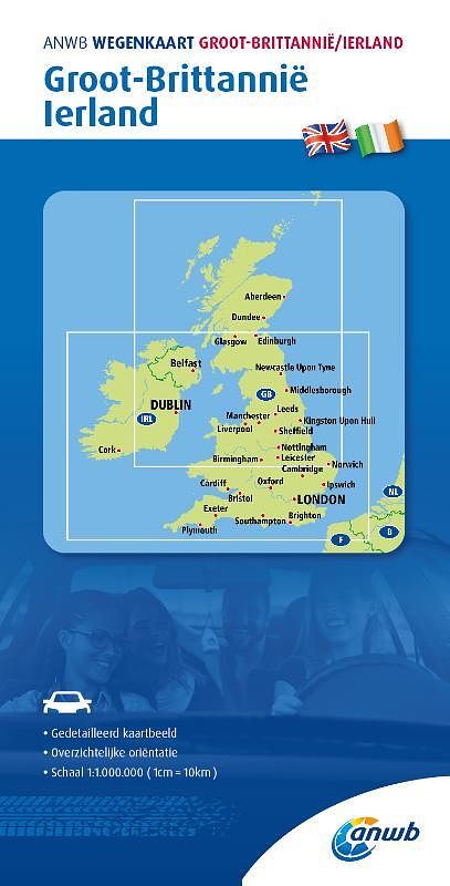 Foto van Anwb*wegenkaart groot-brittannië/ierland 1. groot-brittannië/ierland - pakket (9789018048457)