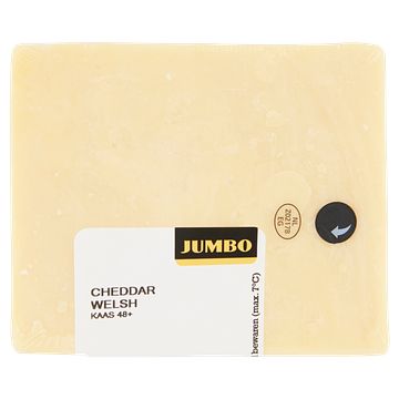 Foto van Jumbo welsh cheddar kaas stuk 48+ ca. 160g