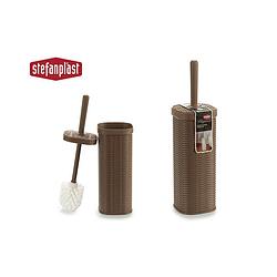 Foto van Toiletborstel/wc-borstel elegance luxe serie beige 40 cm - toiletborstels